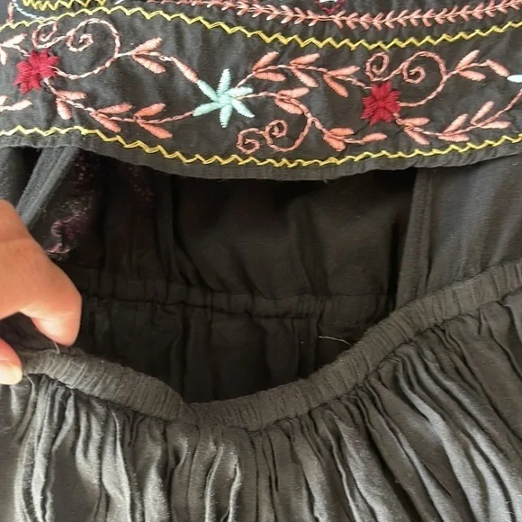 Free People Bohemian Batiste Frida Embroidered Dress/Top sz S - Picture 7 of 8